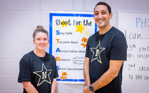  Two PE faculty teachers